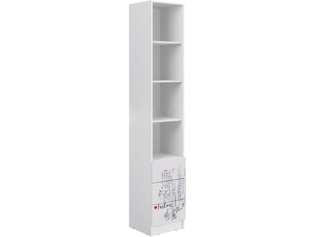 Вега NEW Girl Пенал (Белый / Белый глянец) - фото №1