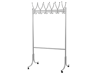 Вешалка напольная на колесах М 11 металлик - фото №1
