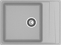 Мойка 660 Level 660L 1-чаш+кр 660*500 серый - фото №1