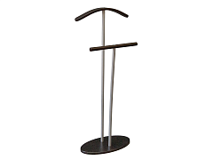 Вешалка костюмная Дэви 2 металлик/венге - фото №1, mebelik4607130884034