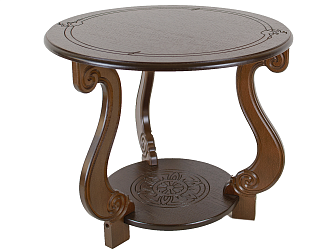 Стол журнальный Грация (М) темно-коричневый - фото №1