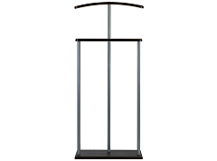 Вешалка костюмная Дэви 1 металлик/венге - фото №1, mebelik4607130885208