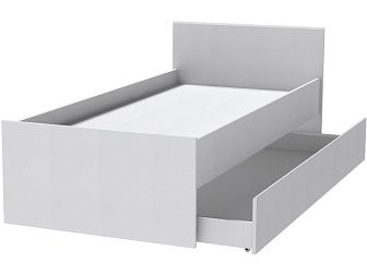 Кровать арт.015 (Выкатная часть) - Белый - фото №1