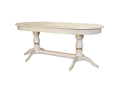 Стол обеденный Тарун 5 раздвижной слоновая кость/золото 190/250*84 - фото №1, mebelik4607130116524