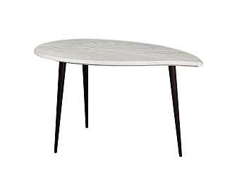 Стол журнальный BeautyStyle 28 дуб дымчатый/черный - фото №1