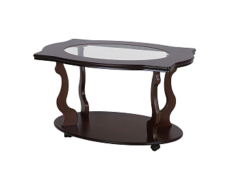Стол журнальный Берже 3С темно-коричневый - фото №1