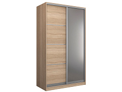 Шкаф купе 2-х дверный Бавария (Манхеттен) 1200 - фото №1, 5007500010290